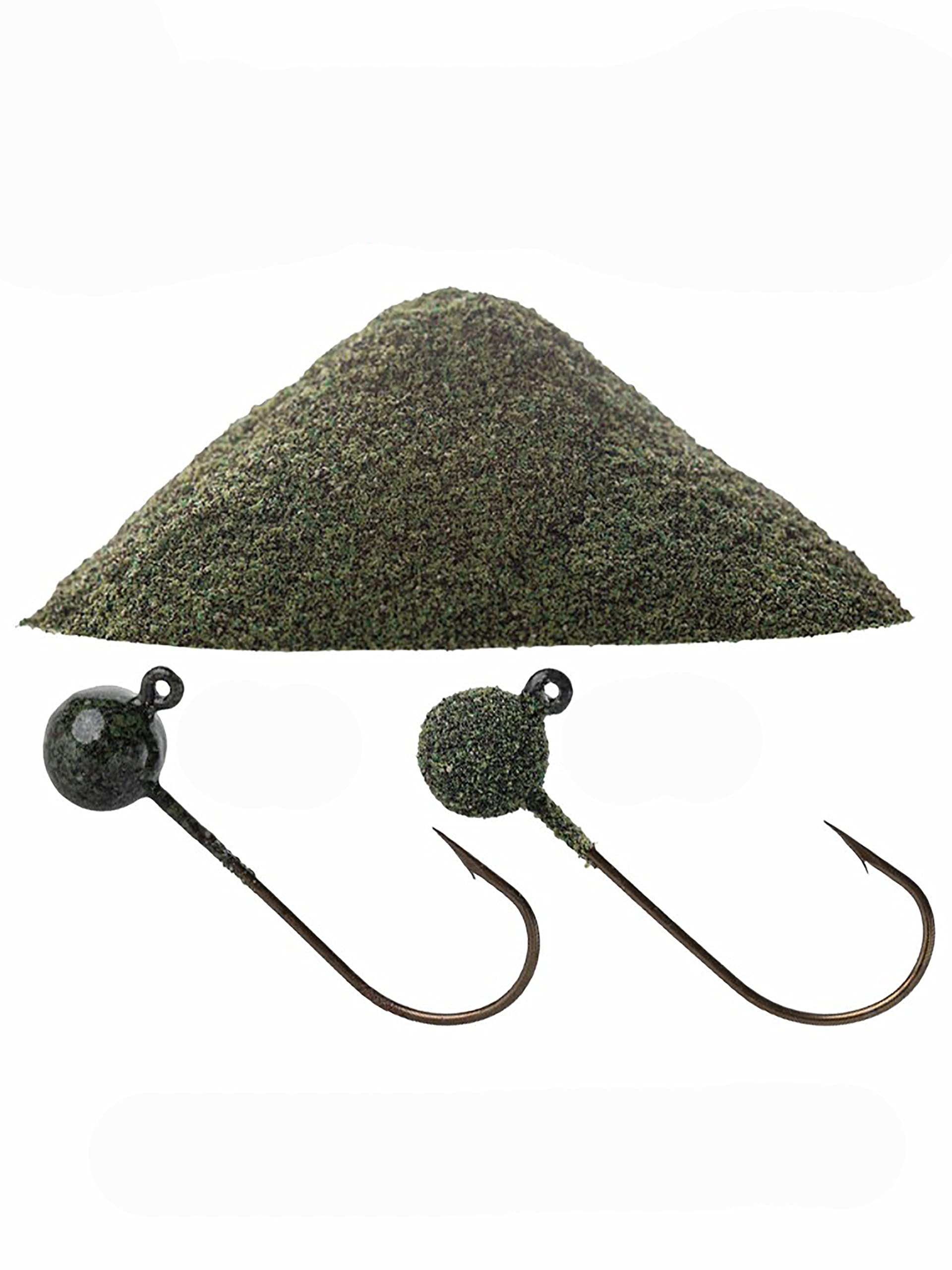Poudre de revêtement en plastique pour poids de pêche Couleur : vert boueux – 500 g