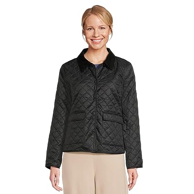 Eileen Fisher Petite Eggshell Recycled Nylon Quilted Jacket Women