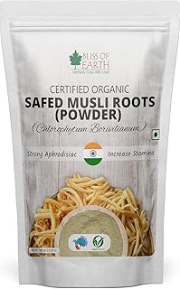 Safed Musli Powder Organic Chlorophytum Borivilianum Helps Boost Immunity, Energy, Stamina For Men & Women 100gm