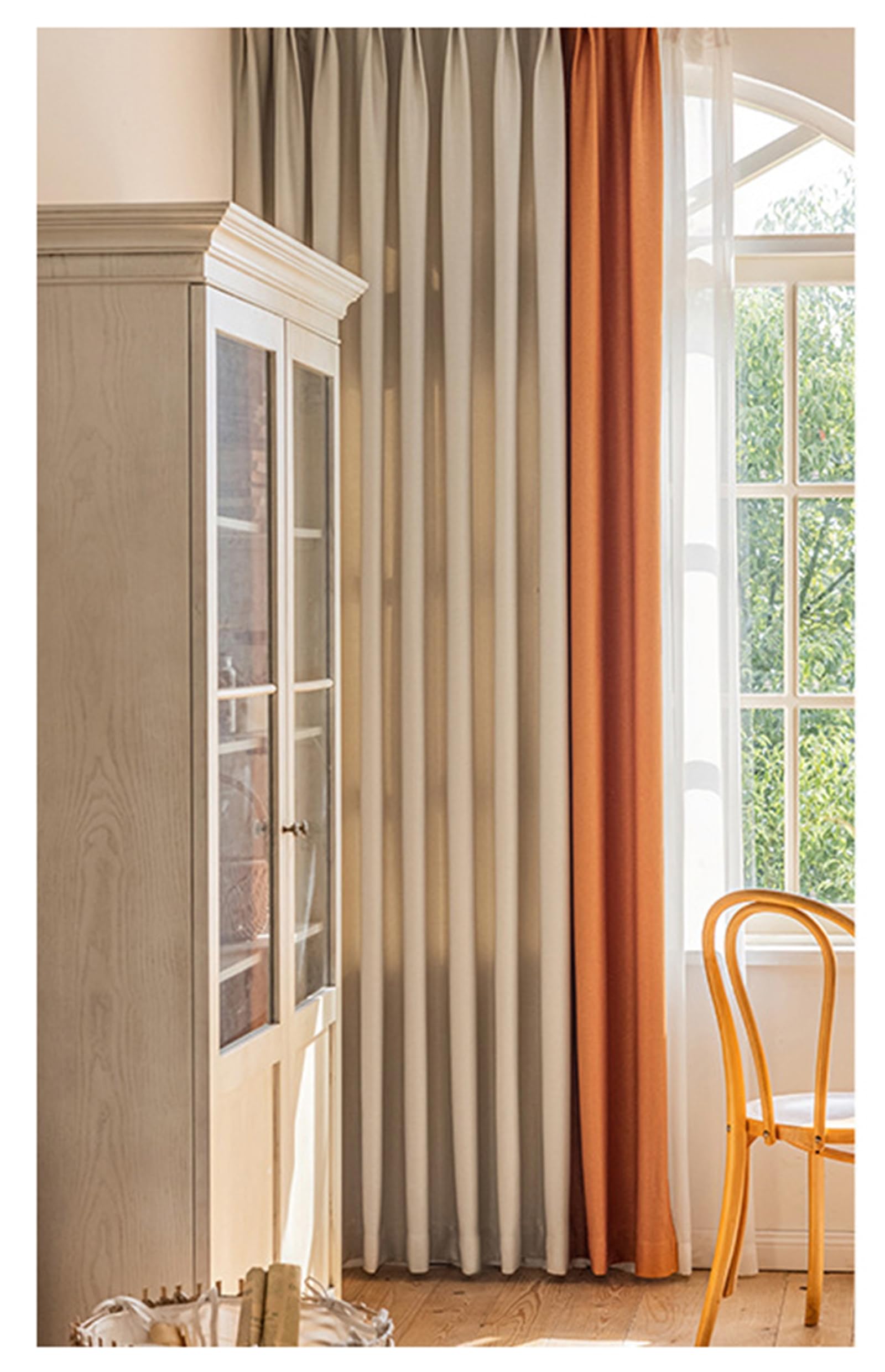 Rideau opaque chambre thermique contre la lumière lot de 2 aspect lin