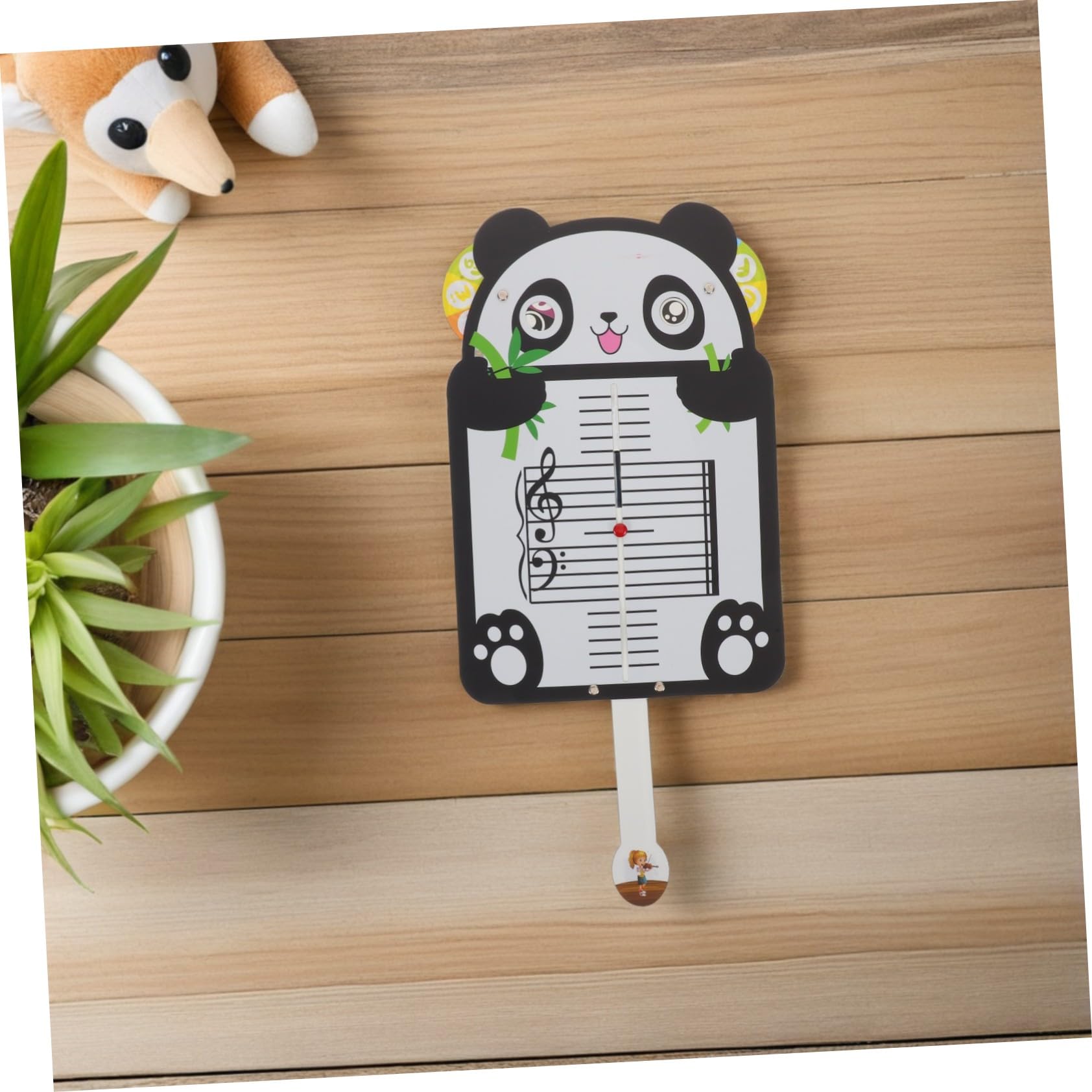 iplusmile Tableau D’Apprentissage Musical Panda pour Débutants, Tableau Blanc De Portée Musicale Portable, Fiches Éducatives De Notes Et Rythme, Outil Pédagogique Mobile pour École Et Maison