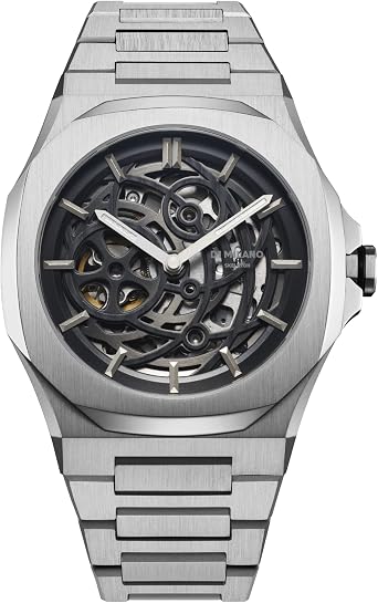 D1 MILANO D1 Milano Watch Men/Stainless Steel Band Automatic Skeleton Official Distributor, Bracelet Type