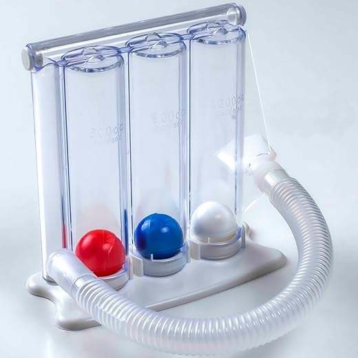Deep Breathing Exercise for Lung - Respiratory Exerciser - Breath Trainer with Mouthpiece