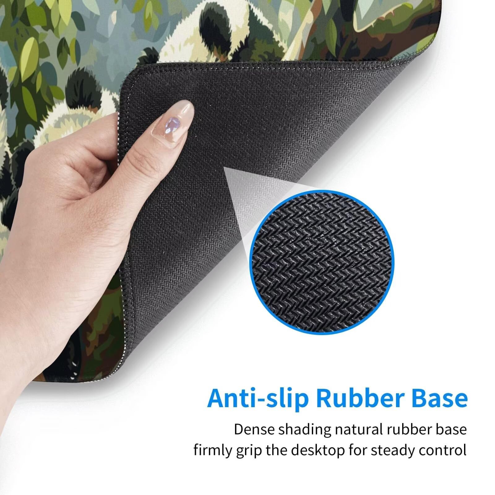 Alfombrilla Ratón XXL 1500x800mm,Alfombrilla de Escritorio Multifuncional,Protector de Mesa Mouse Pad Impermeable,Gaming mousepad Antideslizante para Hogar,Oficina Regalo - animal,Panda gigante ZJ-567