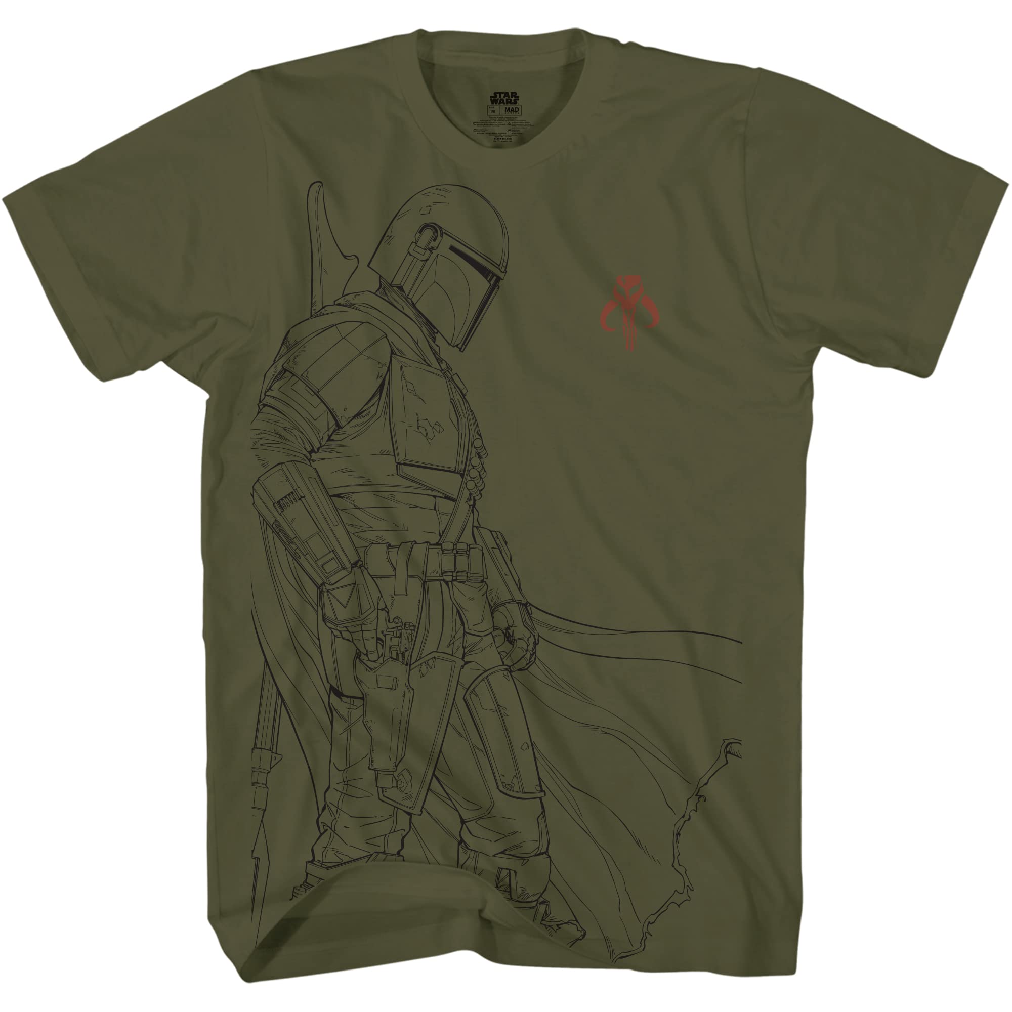 Fandom RepublicStar Wars The Mandalorian Bounty Hunter Baby Yoda Adult T-Shirt