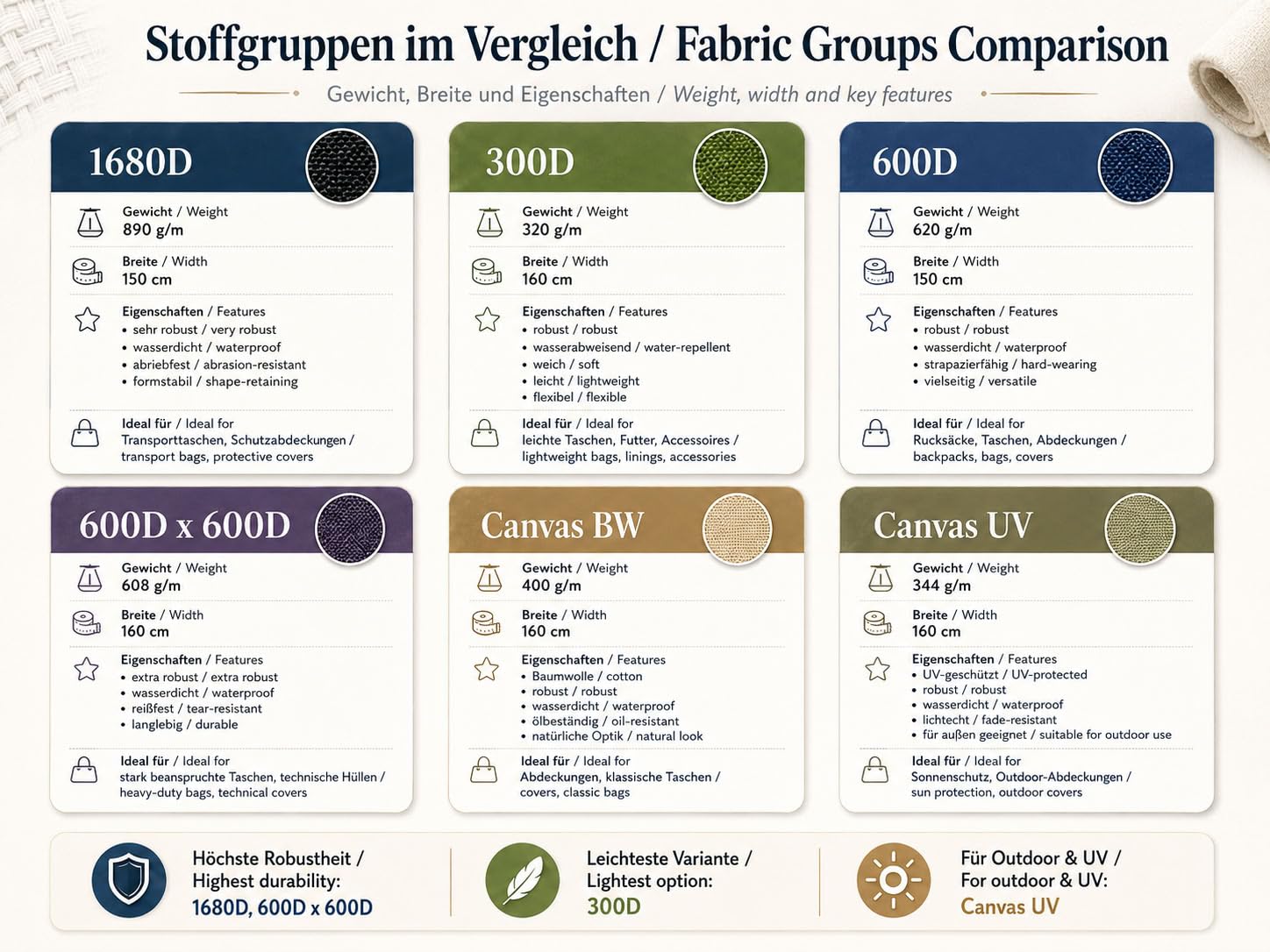Stoffbook Tela de nailon 600D, 100 x 145 cm, extra resistente, bolsillos (azul oscuro-100 cm)