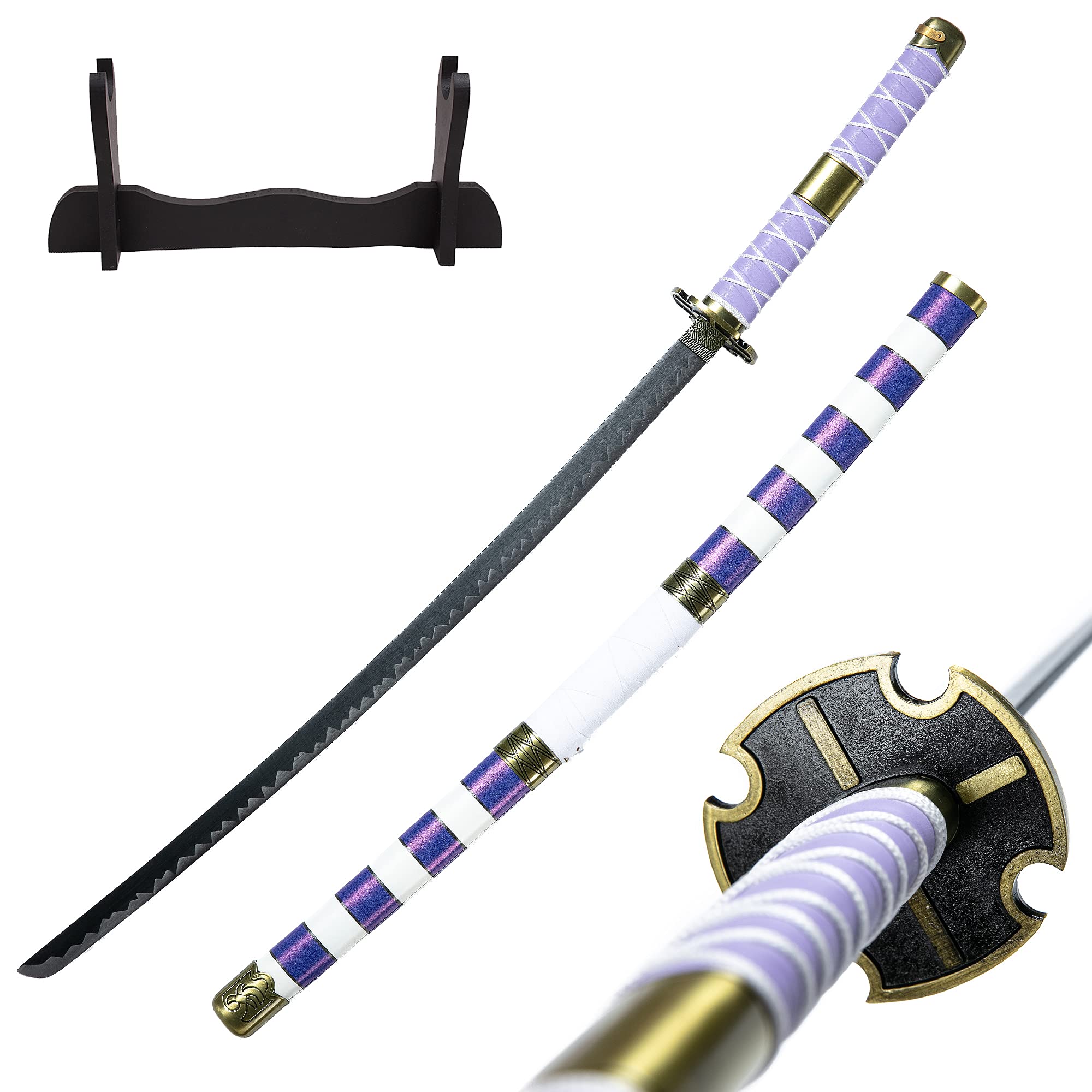 Roronoa Zoro Sword Real Metal 41inches Handmade Katana Sword Kitetsu Trafalgar Law Kozuki Oden Yama Enma Sword Anime Original Texture Cosplay