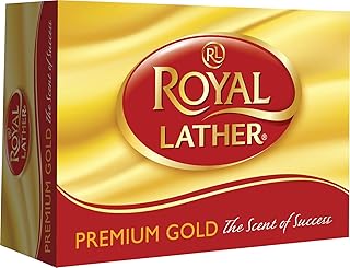 قالب صابون ذهبي فاخر من رويال لاذر (125 جرام)