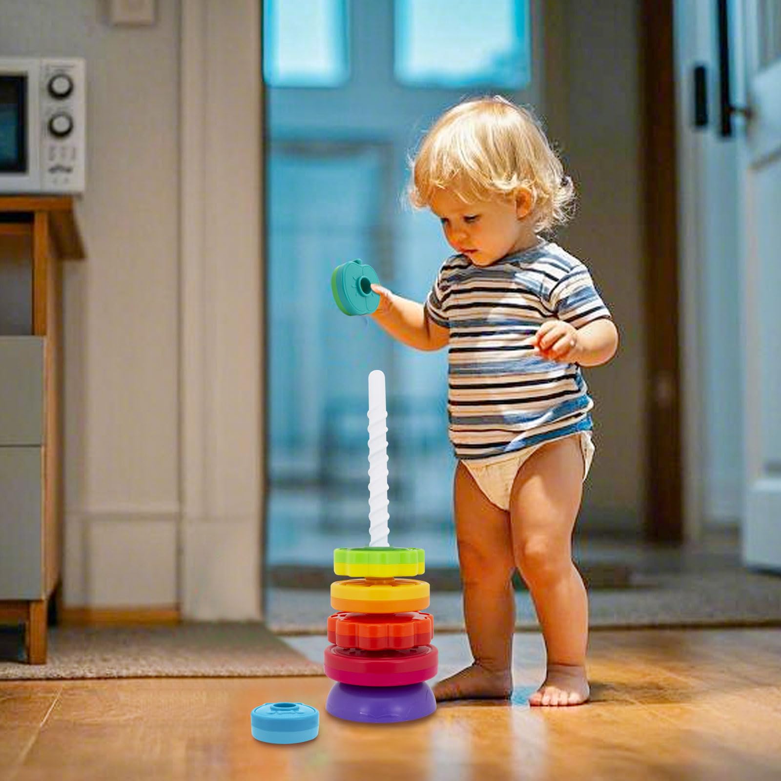 Montessori Stacking Toys for 1 Year Old -6 Montessori Stacking Toys for 1 Year Old -6