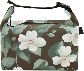 Bolsas de almuerzo ajustables para niñas, color marrón menta y dibujos animados para parque de atracciones