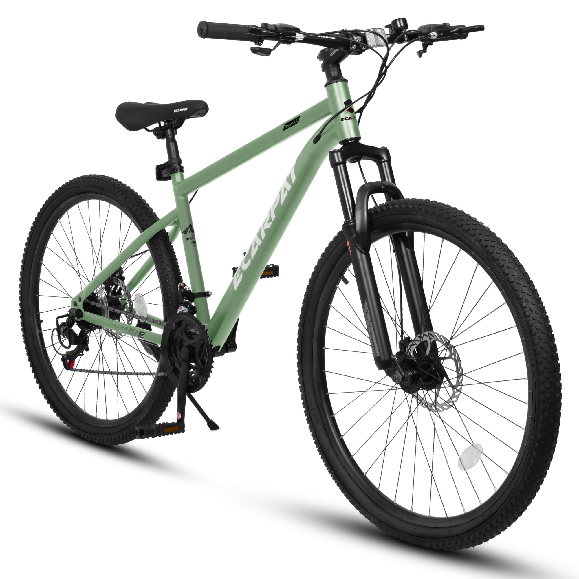 Mountain Bike 24 26 27.5 Inch for Men Women, 21 Speeds High-Carbon Steel Frame, Front Suspension Sport Bicycle, Adult Teens MTB Bicycle for Snow City Commuters and Short Trip