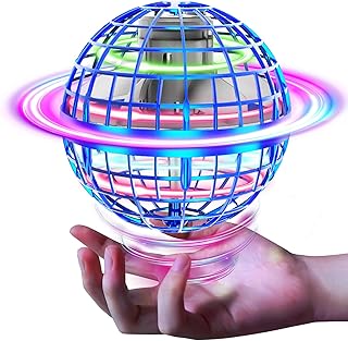Sponsored Ad - Tikduck Flying Ball, Gyro Flying Light Ball Toy, Hovering, Boomerang Spinner with RGB Light, 360° Rotation ...