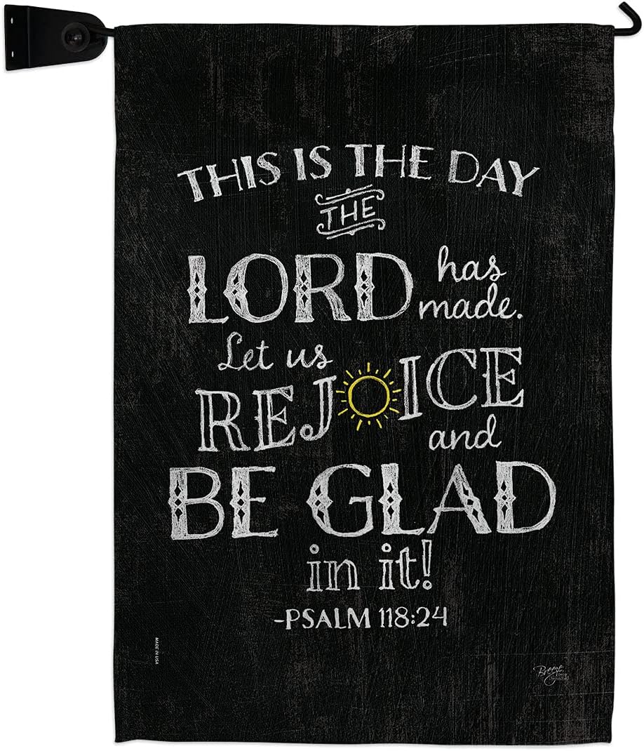 Lord Has Made Garden Flag Set Wall Hanger Religious Bible Verses Bless Faith Thank Hope Pray Christian Religion Small Decorative Gift Yard House Banner Double-Sided In USA 13 X 18.5