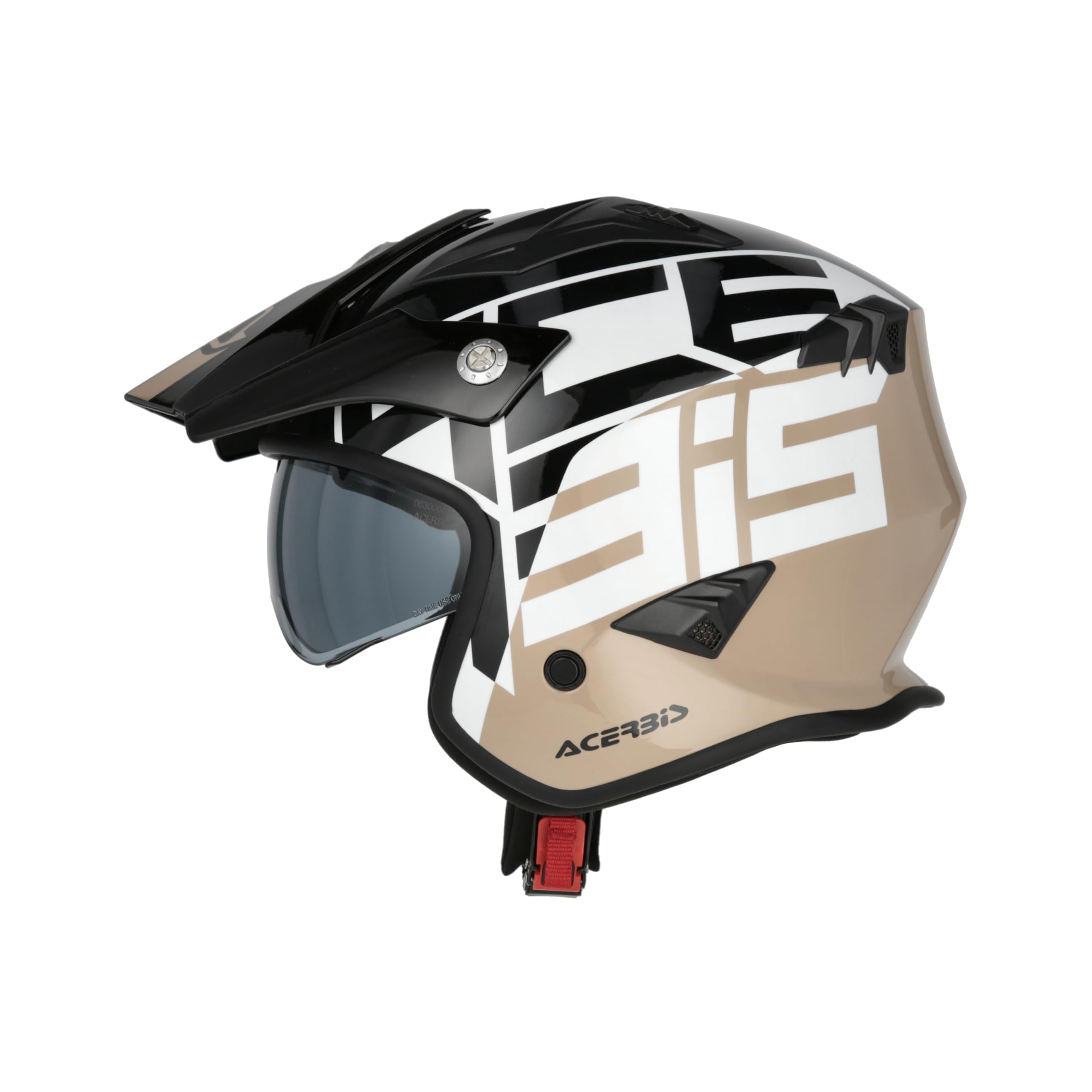 Casco Acerbis Helmet Jet Aria Trial 22.06 Negro Marrón Talla L