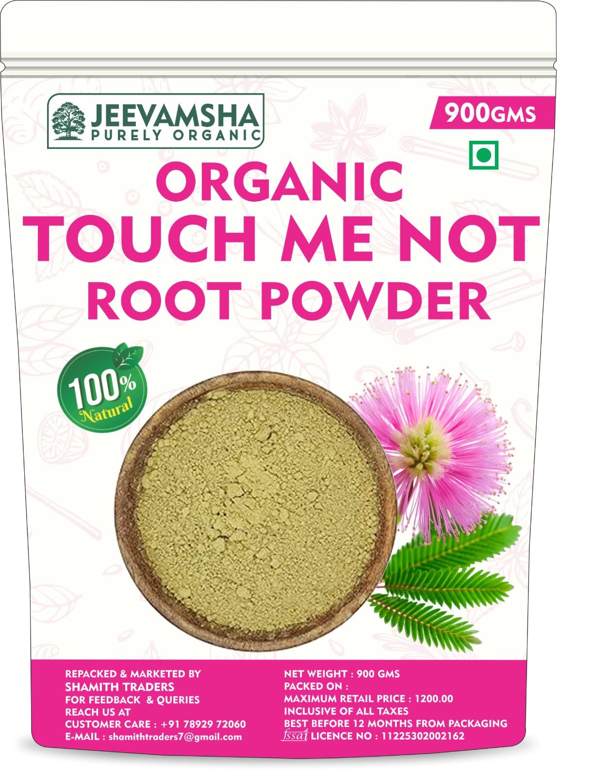 Touch Me Not Powder 900g Mimosa Pudica | Organic Natural & Herbal | Lajjalu Lajwanti Sensitive Plant Root Powder | Ayurvedic Herb for Traditional Use | — Amazon image 6