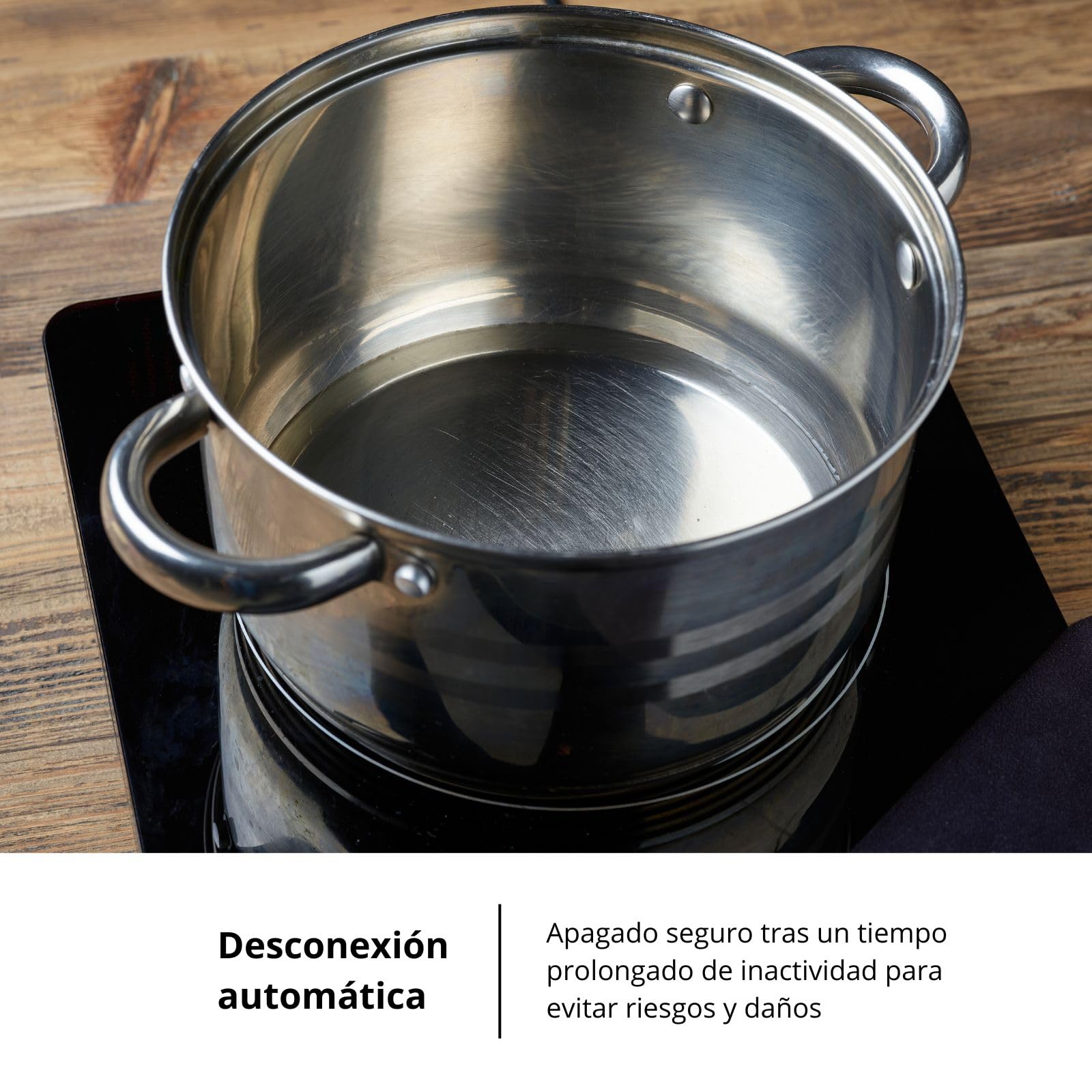 Corberó CCVGD25BF Plaque vitrocéramique 2 zones de cuisson 9 niveaux de puissance Contrôle tactile Arrêt automatique Puissance 2900 W Noir