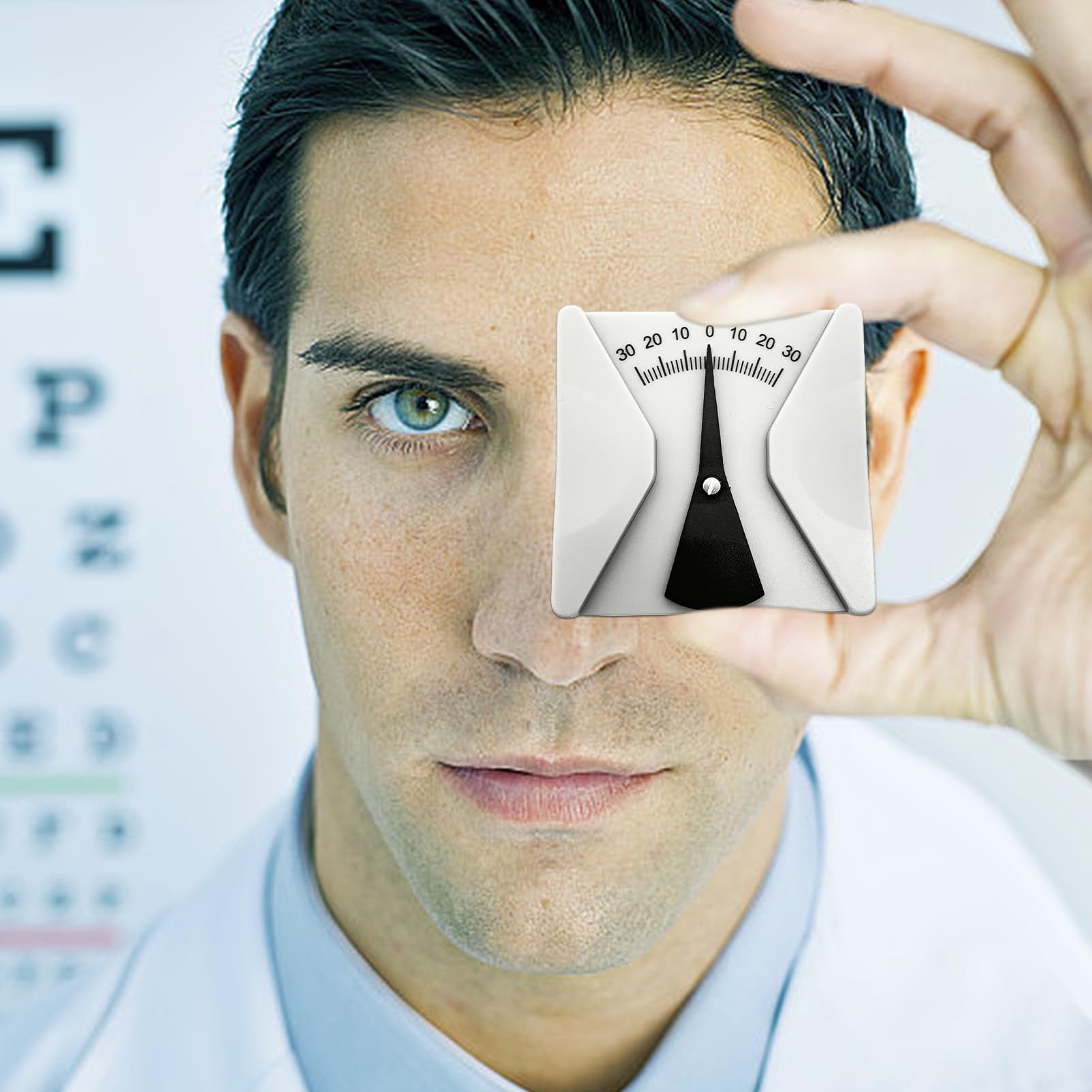 Règle Optique de Lunettes - Mesureur d'angle de Lunettes inclinomètre Finement Poli | Instrument de Mesure Optique pour opticiens, Maison, école, hôpital ophtalmologique, Atelier de