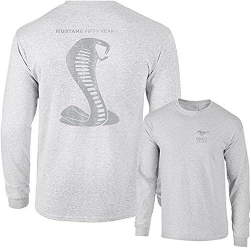 Mustang 50 Years Ford 50 Gray Snake Camiseta de manga larga F & B