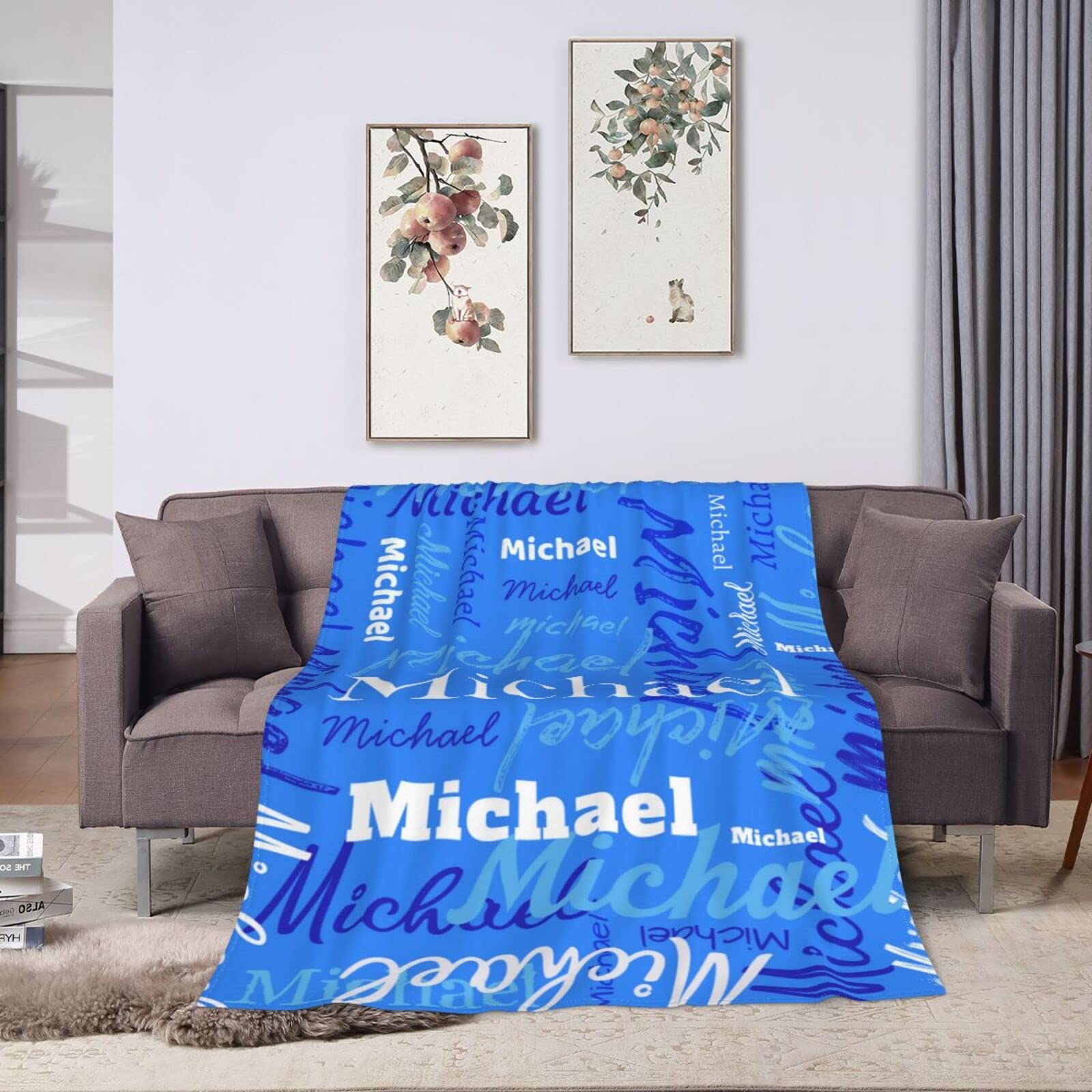 Personalisierte Decke Mit Namen – Kuschelige Namensdecke Für Baby & Erwachsene, Geschenk Zu Weihnachten & Geburtstag