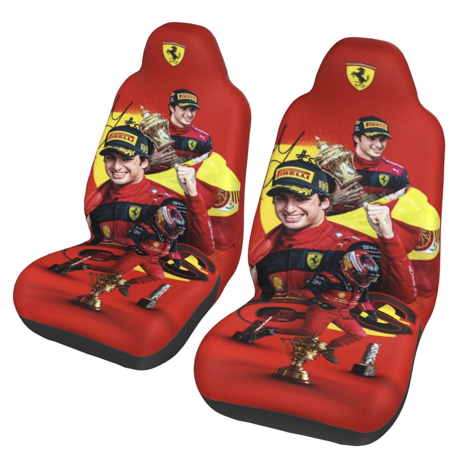Amazon | フェラーリ (6) カーシートカバー 2枚セット 車のシート 