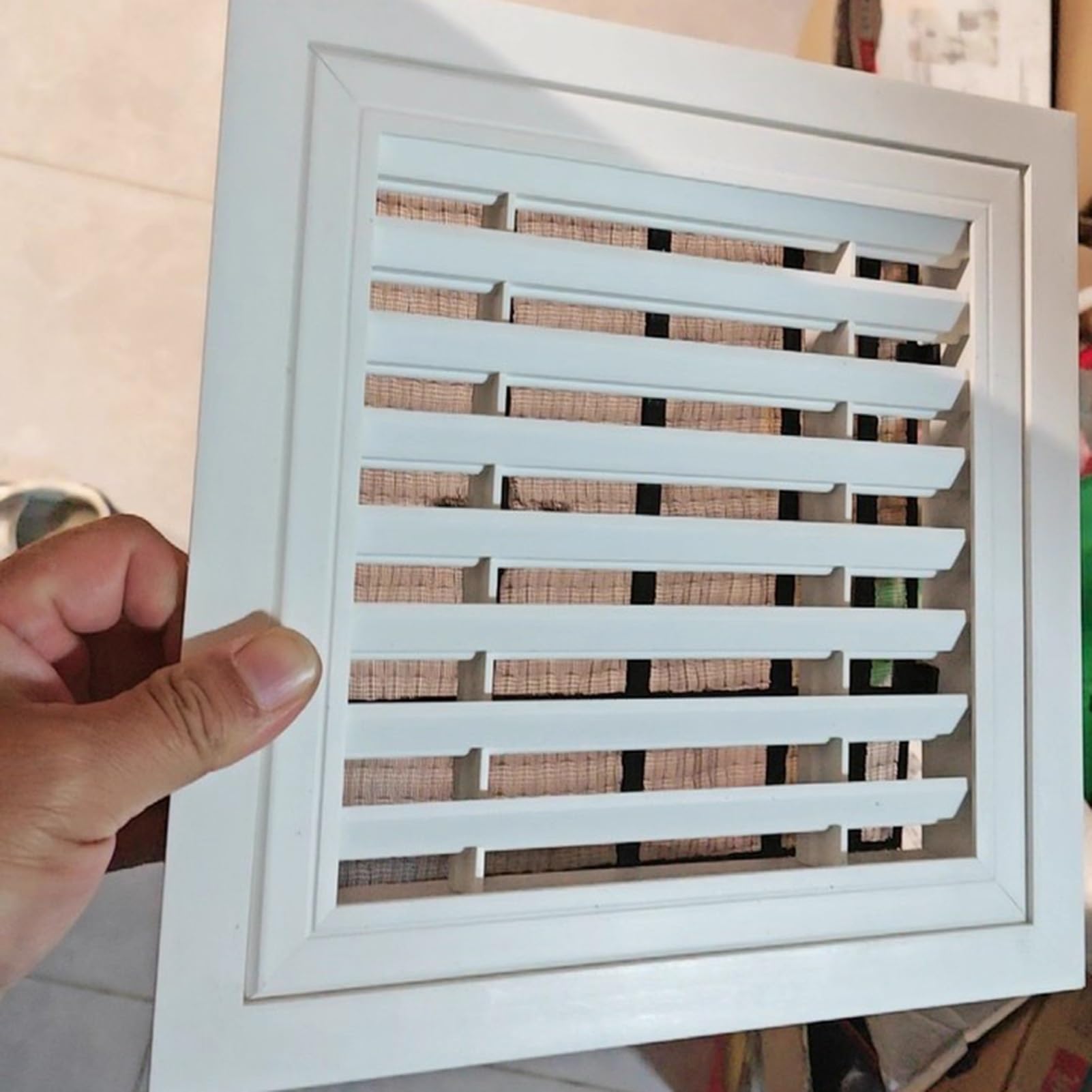 18x20", 18x22", 18x24" White Plastic Vent Access Panel with Mesh Cover, Wall & Ceiling Inspection Door for HVAC, Bathroom & Utility(24x24in/61x61cm)