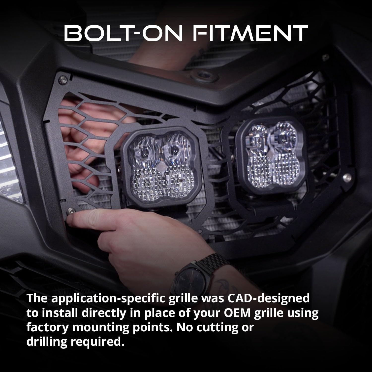 Diode Dynamics Stage Series LED Grille Kit compatible with Can-Am Maverick 2017-2025, None Bracket Only