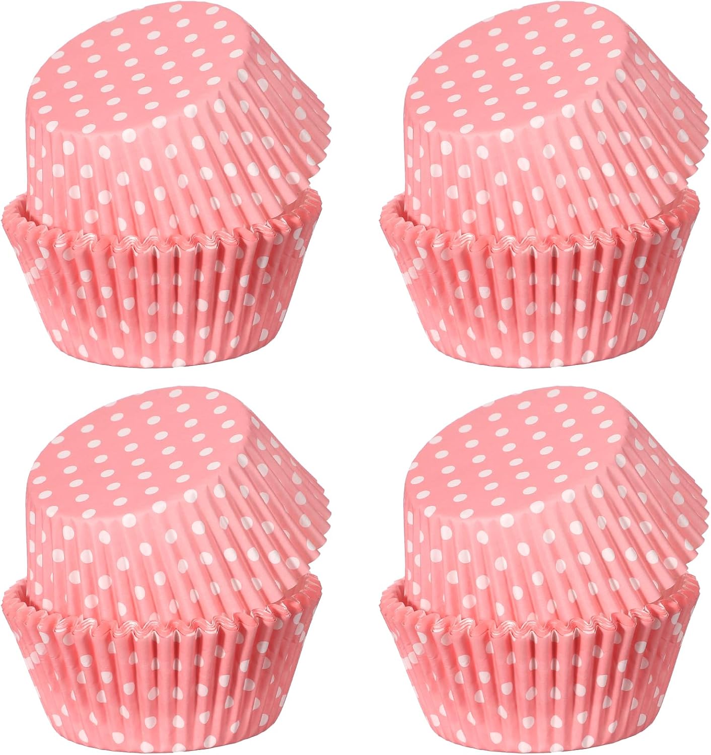 Cupcake Liners Pink, 100PCS Cupcake Liners for Baking, Standard Paper Baking Cups, Greaseproof Muffin Wrappers for Wedding Birthday Party