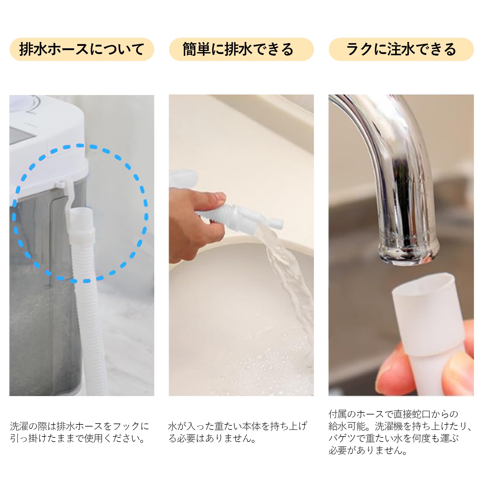 Amazon.co.jp: 【Adotpo】 小型洗濯機 ミニ洗濯機 簡単ダイヤル式 簡易 