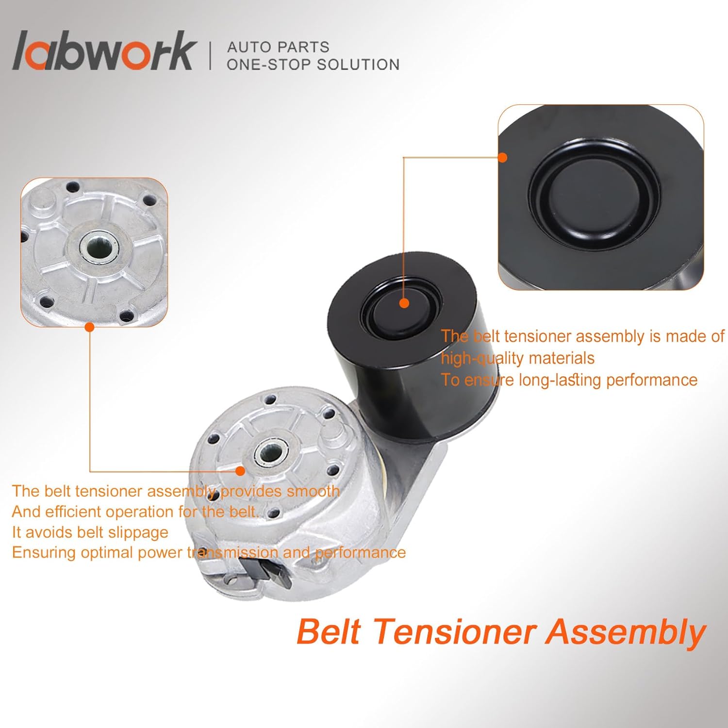 labwork Belt Tensioner Assembly Replacement for Cummins ISX QSX Dayco 4299091 3691282