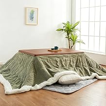 Solid Wood Kotatsu Table, Low Floor Desk with Heater, Japanese Warming for 4, Dining Work Gaming for Living RoomBrown,80cm