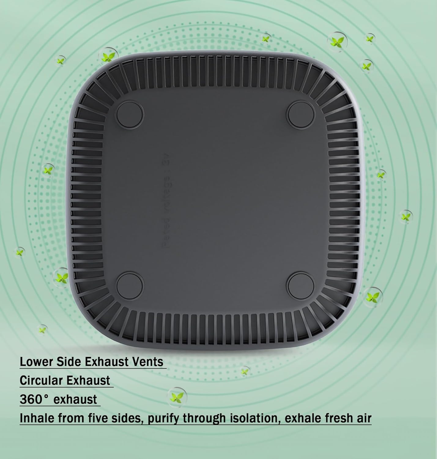 Air Purifier With Filter Smart Ashtray Self Extinguishing Detachable Smokeless Ashtray, Multifunctional Durable Electronic Smokeless Ash Tray for Outdoor Car Office (Color : Gray)