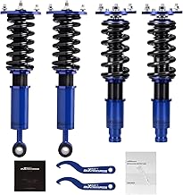 maXpeedingrods Coilovers for Mitsubishi Eclipse 1995-1999 D31A D32A D33A D38A, Height Adjustable Coilover Suspension Kit, Preset Damping Shock Absorber Struts, Lowering Kit Blue