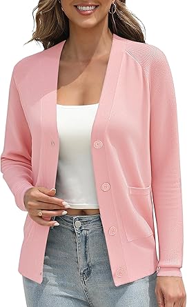 Women's Classic Open Front Cardigan - 13 varieties