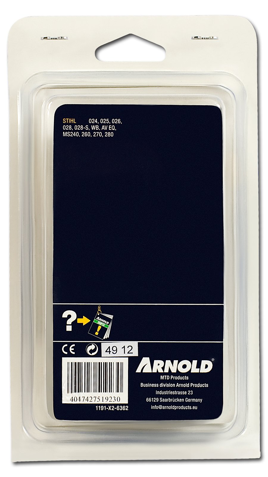 ARNOLD Sägekette .325 Zoll, 1,6 Mm, 62 Treibglieder - Für 37 Cm Schwert