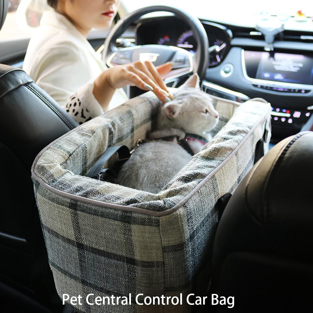 Console Centrale Cani e Gatti per Subaru Solterra 5 Seats 2025, Sedile Consolle Seggiolino Auto Cuccioli Portatili Rialzo Canei Console Centrale