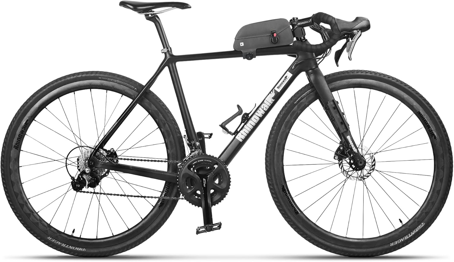 Rhinowalk Bike Top Tube Bag Bike Frame Bag Fully Waterproof and Stable Bicycle Frame Bag Bicycle Bag Professional Cycling Accessories for Mountain Road Bike