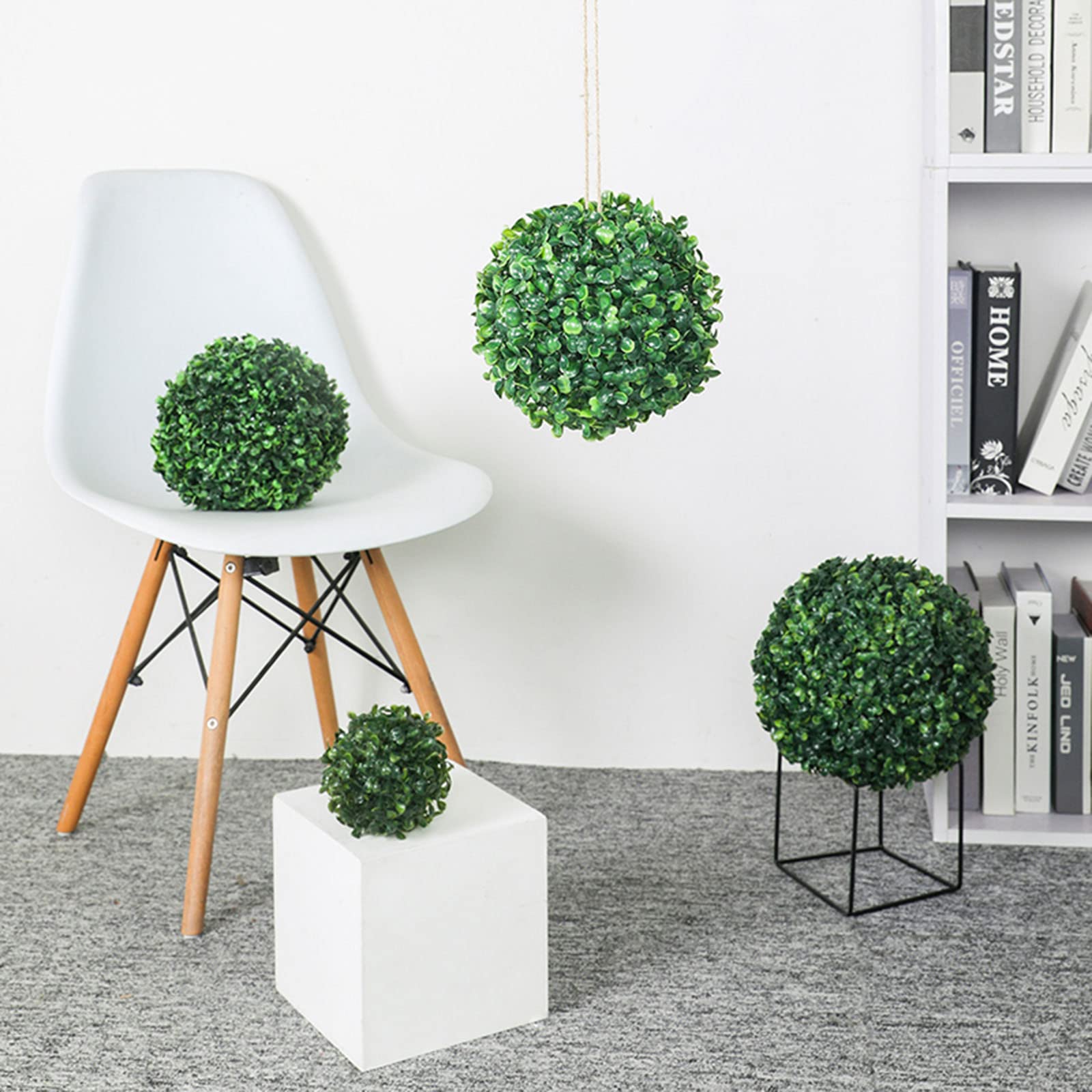 Sztuczne na zewnątrz bukszpan dekoracyjne kule roślina sztuczny topiary kula wiszące zielone rośliny ogród drzewo wesele dekoracja 30 cm