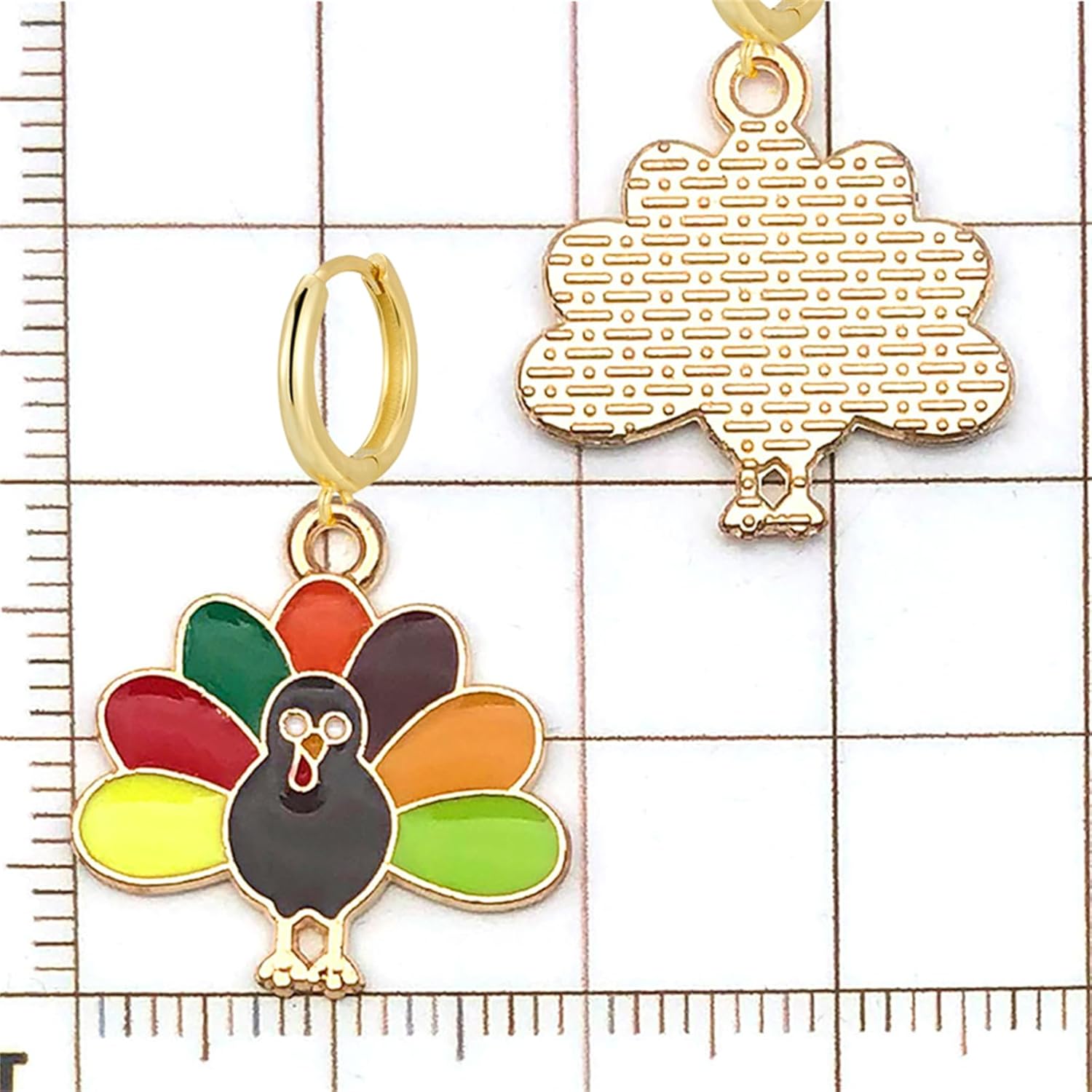 9 Pairs Thanksgiving Earrings Set for Women Wooden Teardrop Pumpkin Maple Leaf Turkey Corn Drop Dangle Earrings Lightweight Leaf Autumn Holiday Decorations Jewelry Gifts - Image 5