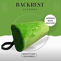 Vista 28 de Almohada de apoyo lumbar para silla de oficina, soporte de espalda desmontable para silla de oficina, almohada lumbar, almohada de apoyo Azul