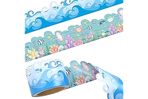 Ocean Waves Die-Cut Bulletin Board Border: Enhance Your Beach Theme Classroom
