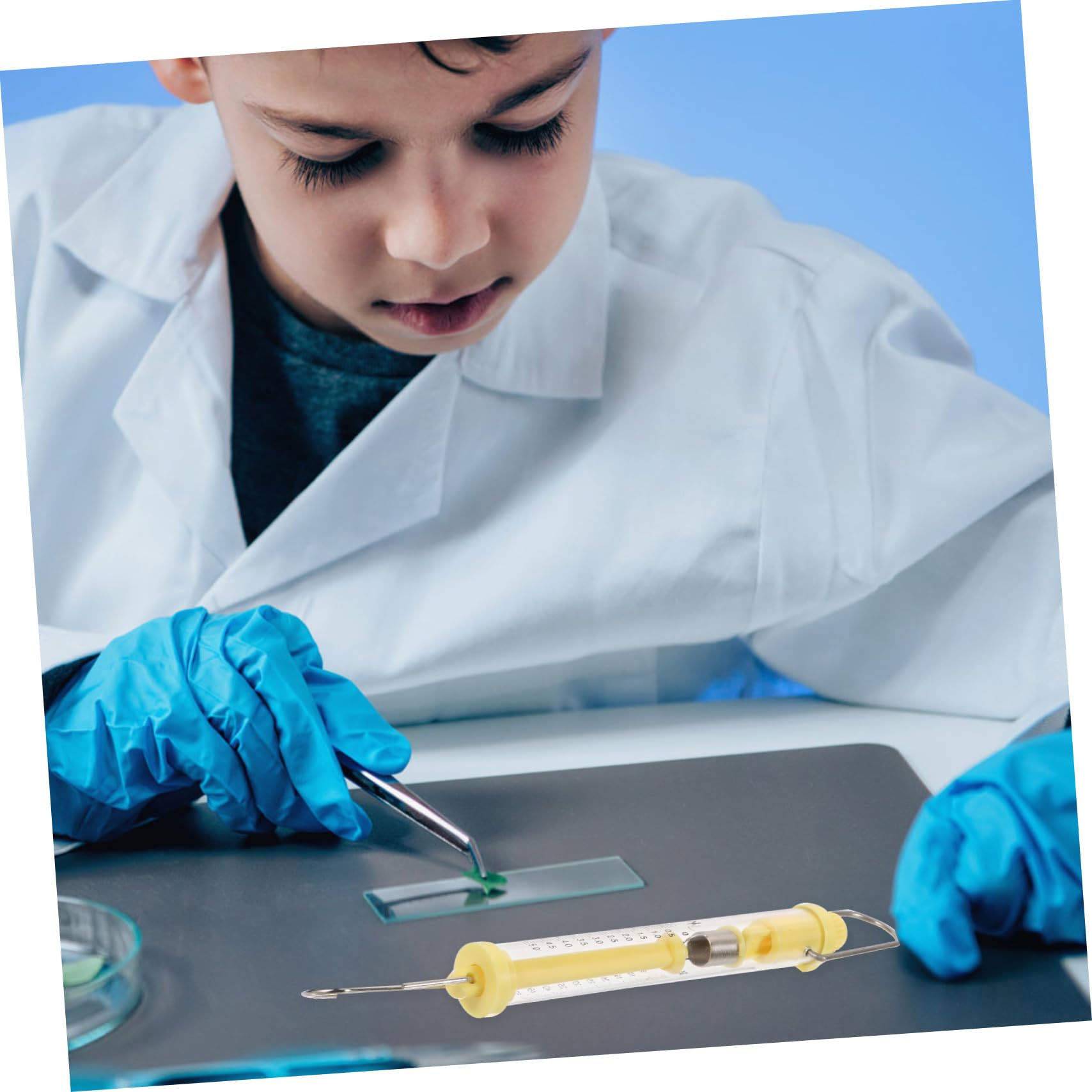 COSMEVIVI 2pcs Force Meter Spring Scales 5n Science Spring Scale Force Scale Physics Experiment Equipment for Teaching Tools Random