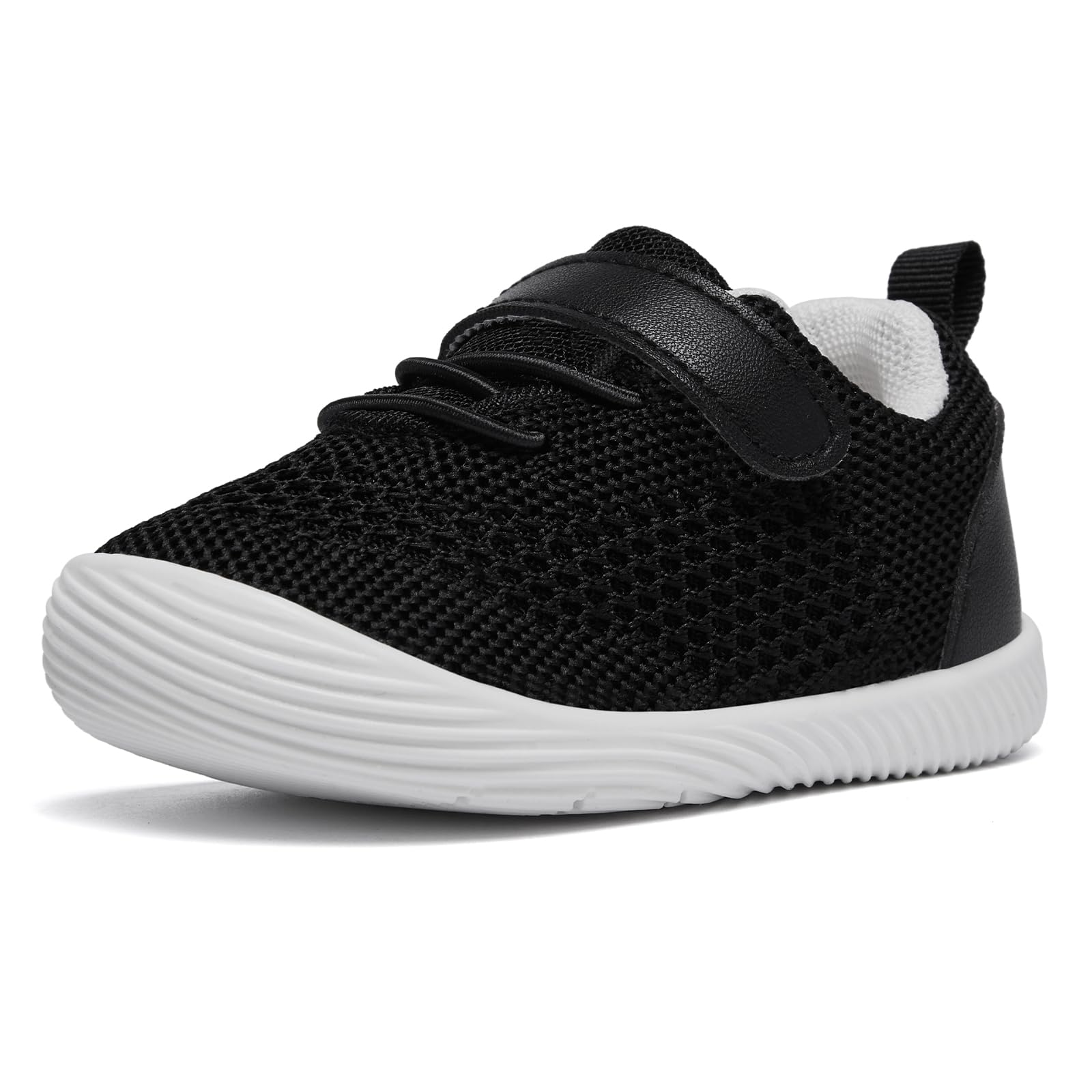 MORENDL Toddler Sneakers Baby Boys &amp; Girls Barefoot Shoes Lightweight Breathable Walking Running Tennis Athletic Sport Shoes