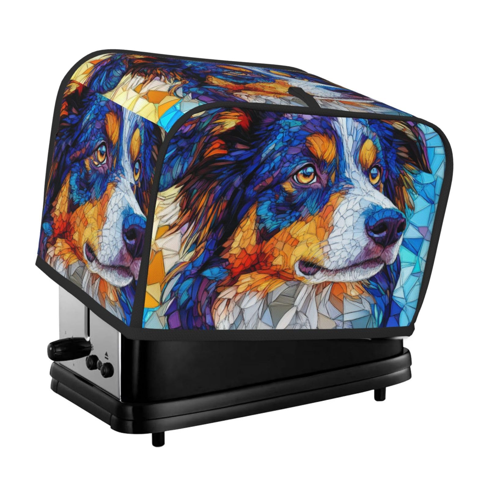 Smazdfxx As Pic Australian Shepherd Toaster Cover 2 Slice Toaster Covers Bread Maker Cover Kitchen Small Appliance Covers Kitchen Accessories