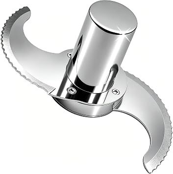 27055 Leakproof Blade for Robot Coupe Food Processor, Serrated Edge