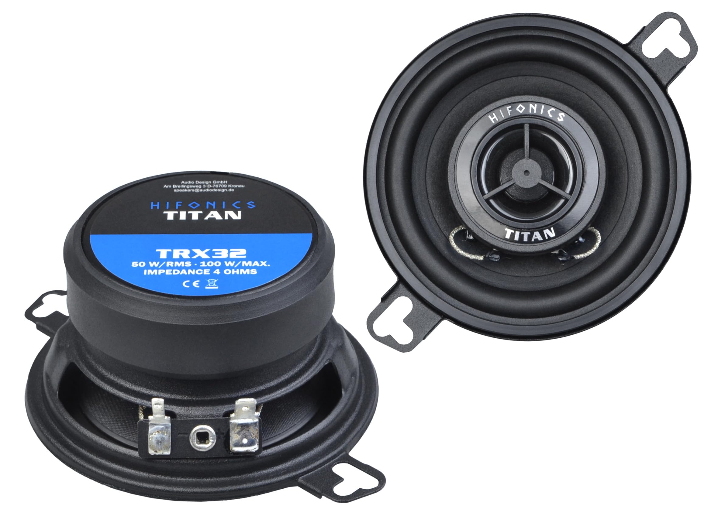 Hifonics TRX32-8,7 cm (3") 2-drożny system koncentryczny z serii Titan Car-Audio