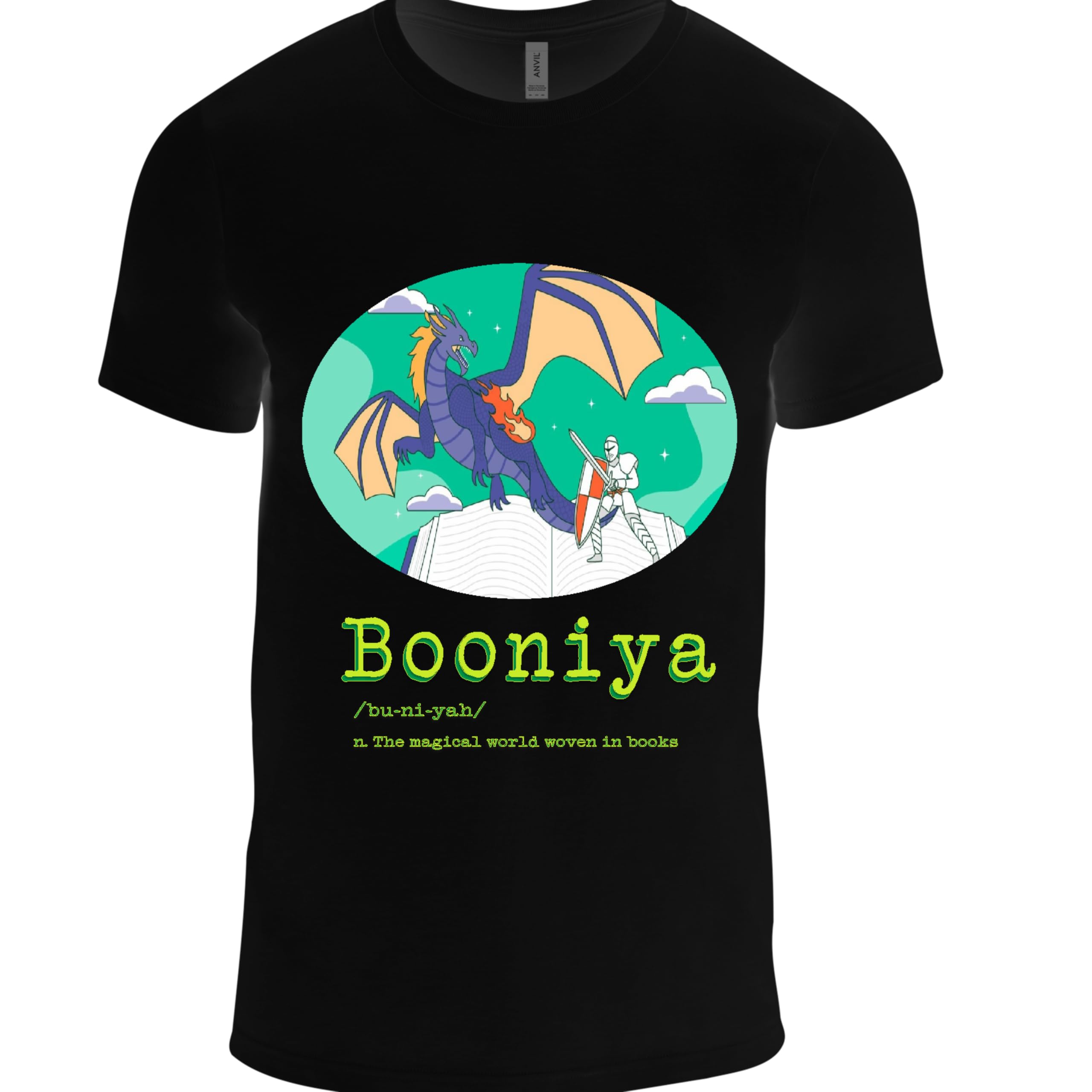 laidback Booniya Printed T-Shirt for Men | Black 100% Cotton Round Neck Half Sleeve Casual Tee | Stylish Graphic Print T-Shirt for Everyday Wear-picture-44