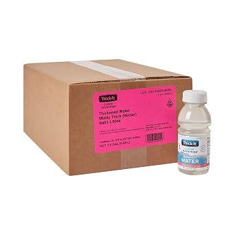 Thick-It Clear Advantage Mildy Thick Water, Nectar Consistency, Ready-to-Drink, Digestible Swallowing Aid, Hydration on the Go, Convenient & Ready-to-Use, No Mixing Needed, 8 oz Bottle (24 Pack)