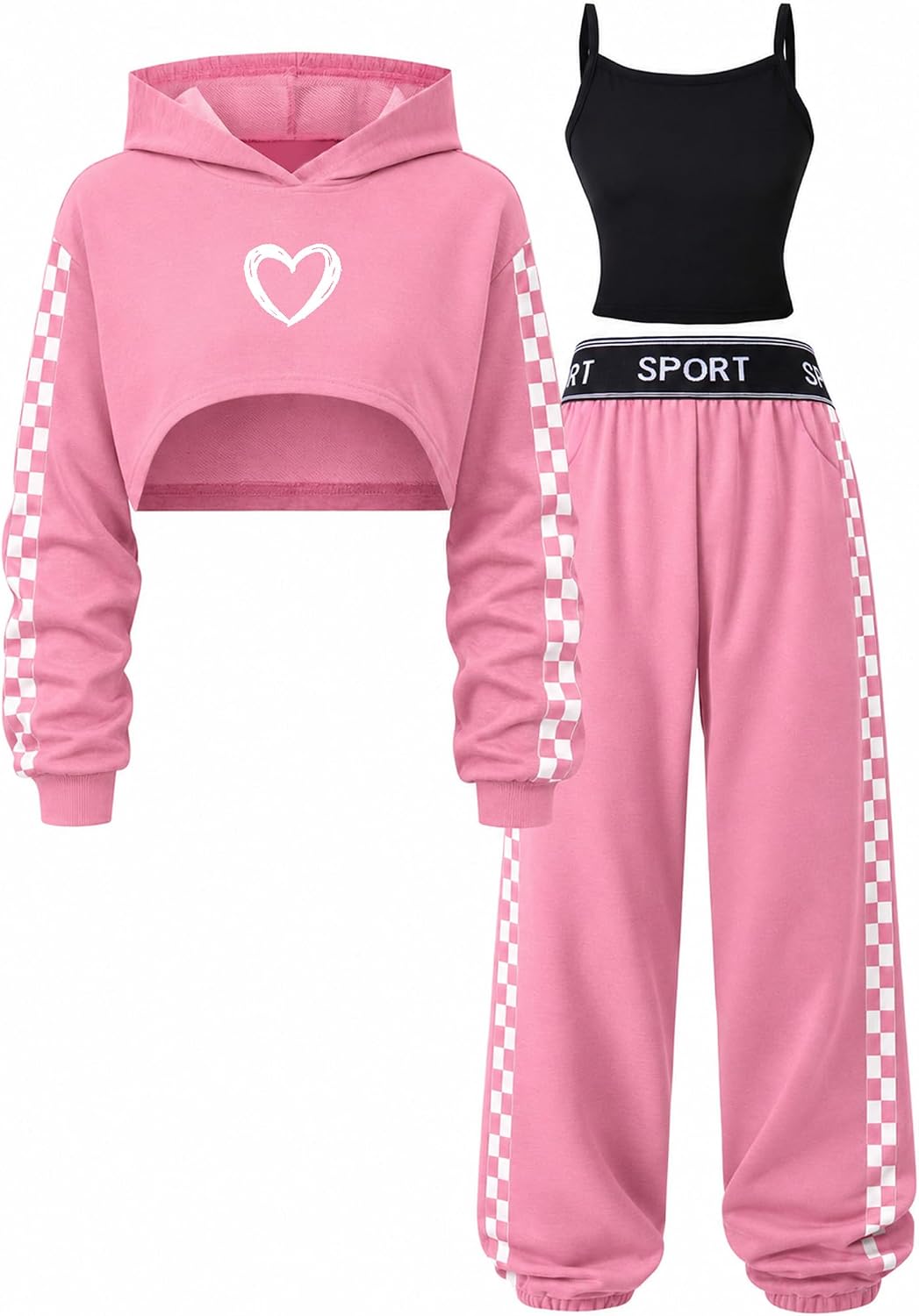 Girls Outfits 3-Piece Fall Winter Clothes Set for Tweens 6-16Y