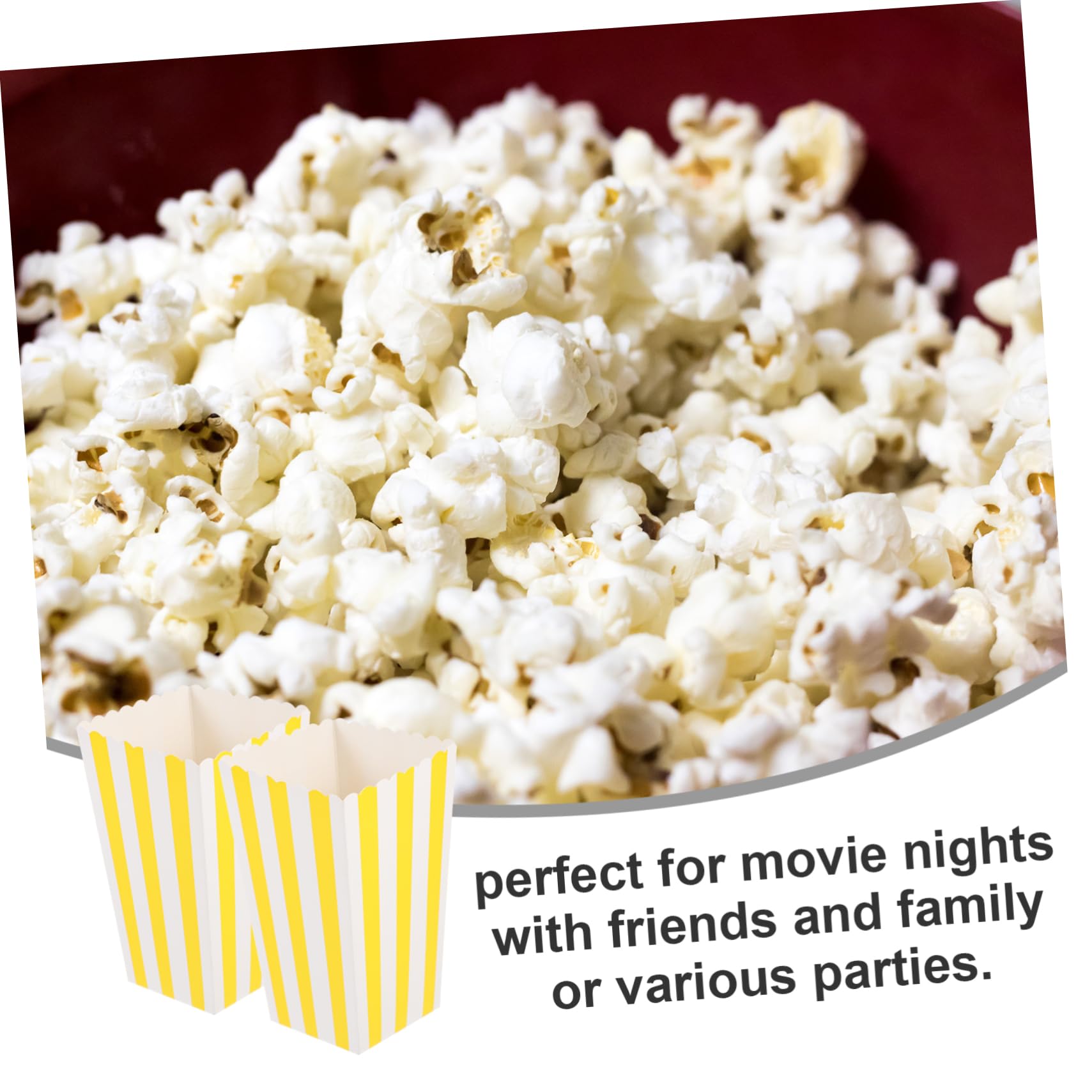 UTHCLO Popcorn Boxes Bulk 12pcs Paper Containers Movie Popcorn Boxes for Party