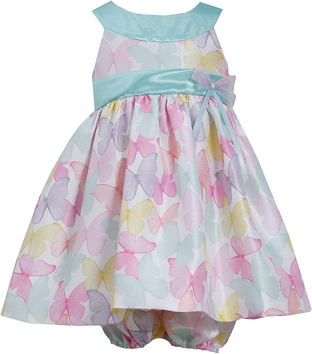 Bonnie Jean Baby Girls Butterfly Spring Easter Dress, Mint, 0-3M - 24M
